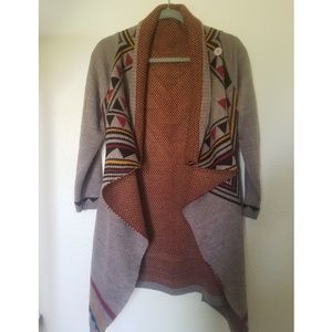 🌟 Long Printed Cardigan